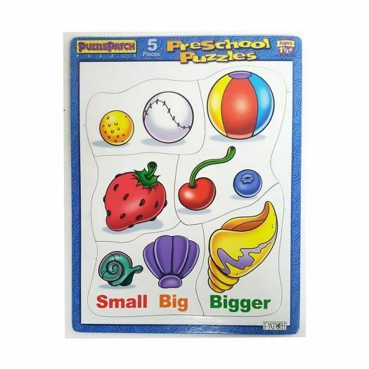 Puzzle Patch Preschool Frame Tray Puzzle 5 Piece - Small, Big, Bigger