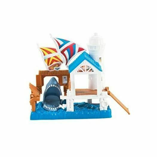 Matchbox Shark Pier Playset with Die-Cast Car