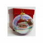 JCPenney Christmas Collectibles Inside Art Hand Painted Glass Santa Ornament 19
