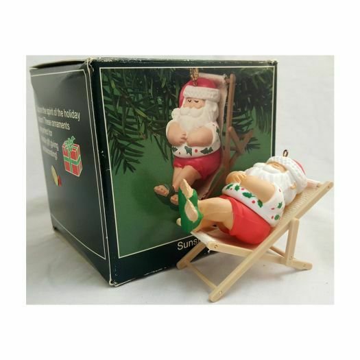 American Greetings Sunshine Beach Snowbird Santa Ornament