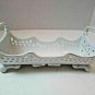 Porcelain Cracker Caddy 24K-Gold Trim Museum Re-creations of Antiques by Goding