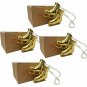 Avon 2015 Goldtone Figure Skates Ice Skating Ornament Set of 4