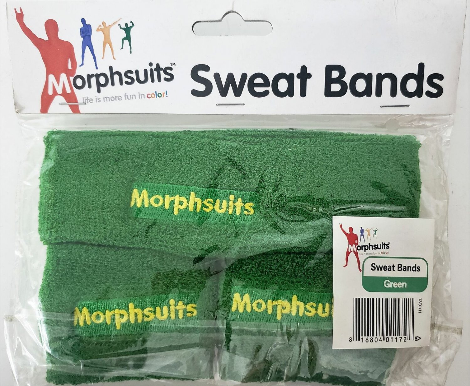 Green Morphsuits Sweat Bands One Size