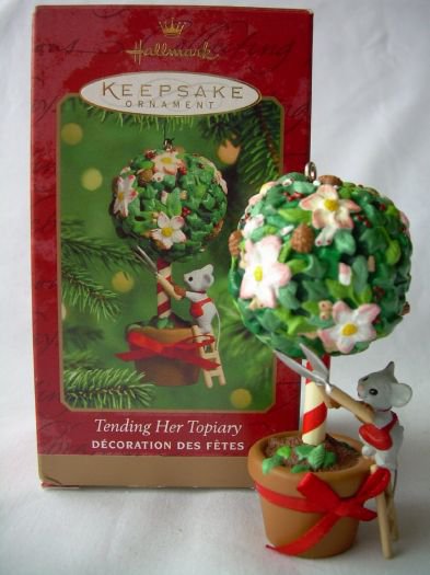 2000 Hallmark  Keepsake Ornament Tending Her Topiary QX8004