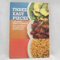 Three Easy Pieces - The Quick Menu Cookbook Spiral-bound (Hardcover)