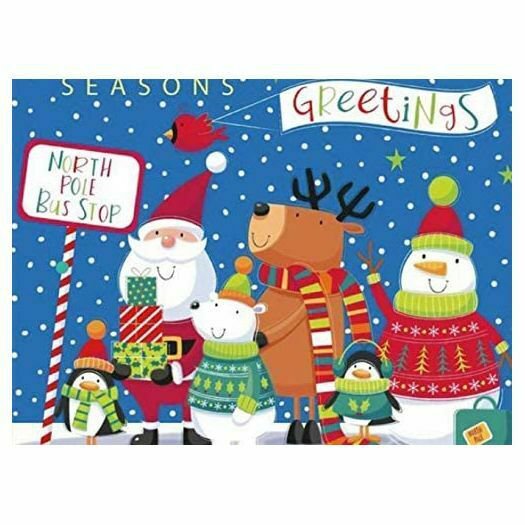 Holly Jolly Holiday Bus Stop Puzzle - 300 Piece