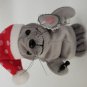1997 Collectible Coca-Cola Brand Bean Bag Plush - Walrus In Snowflake Santa Hat