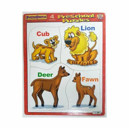 Puzzle Patch Preschool Frame Tray Puzzle 4 Piece - Animals