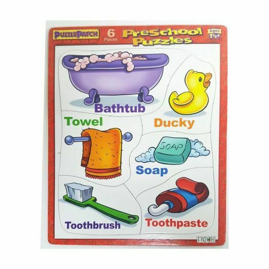 Puzzle Patch Preschool Frame Tray Puzzle 6 Piece - Bathtime