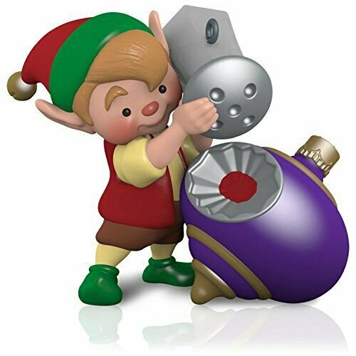 North Pole Tree Trimmers Elf Ornament 2015 Hallmark
