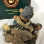 Boyds Bears Bearstone Resin Figurine Union Jack Love Letters