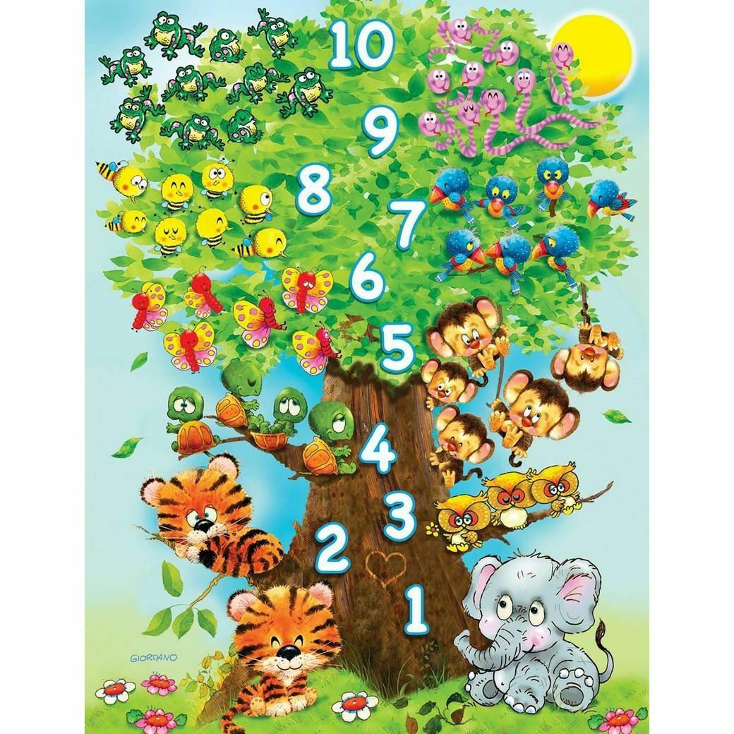 Counting Tree - 36 Piece Large Format Jigsaw Puzzle by Springbok Kids