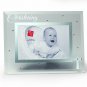 Russ Berrie Small Blessings Christening Glass Photo Frame, Pink