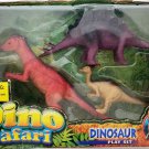Dino Safari Dinosaur Playset Set of 3 Raptor, Stegosaurus, T-Rex Dino Safari Dinosaur Playset Set of 3 Raptor, Stegosaurus, T-Rex