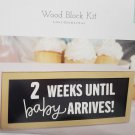 Nicole's Nursery Wood Block Nursery Kit - Countdown Babies Arrival In Style