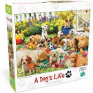 Buffalo Games - Puppy Playground - 750 Piece Jigsaw Puzzle Multicolor, 24"L X 1