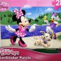 Disney Bowtique 28 Piece Lenticular Puzzle - Minnie & Daisy At Lake w/ Animal F