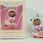 Hallmark Keepsake Easter Ornament Springtime Bonnets Bunny Basket Eggs #5 1997