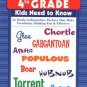 240 Vocabulary Words 4th Grade Kids Need To Know (Paperback)
