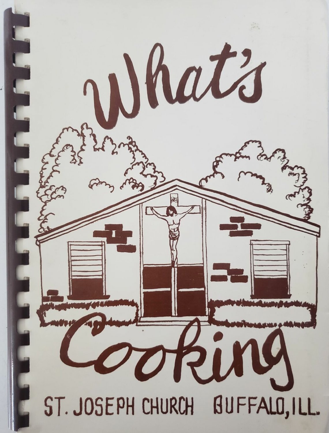Vintage Circa 1980 What's Cooking St. Joseph Church Buffalo, Illinois (Plastic-c