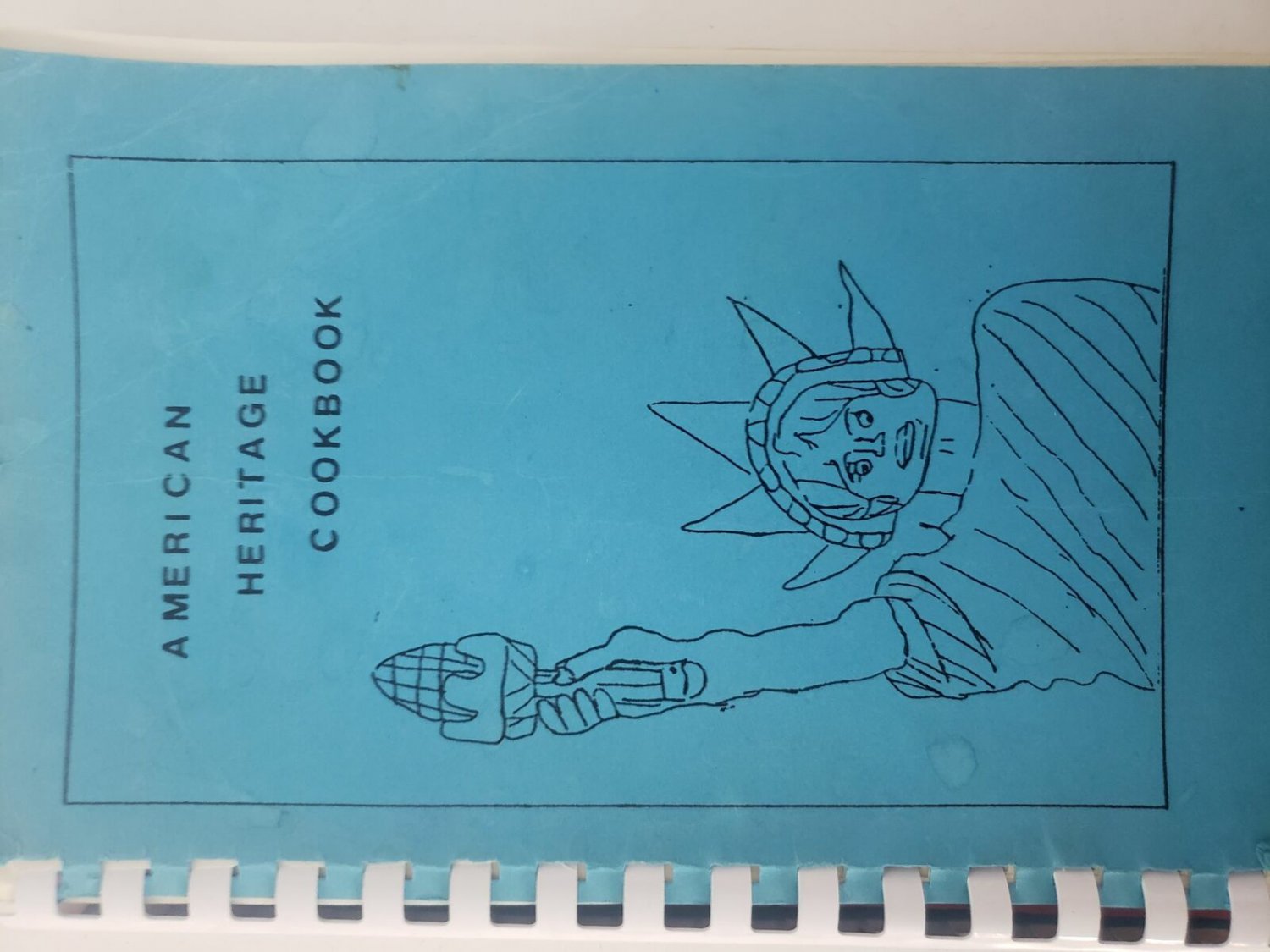 Vintage 1985 Fairview School American Heritage Cookbook (Plastic-comb Paperback)