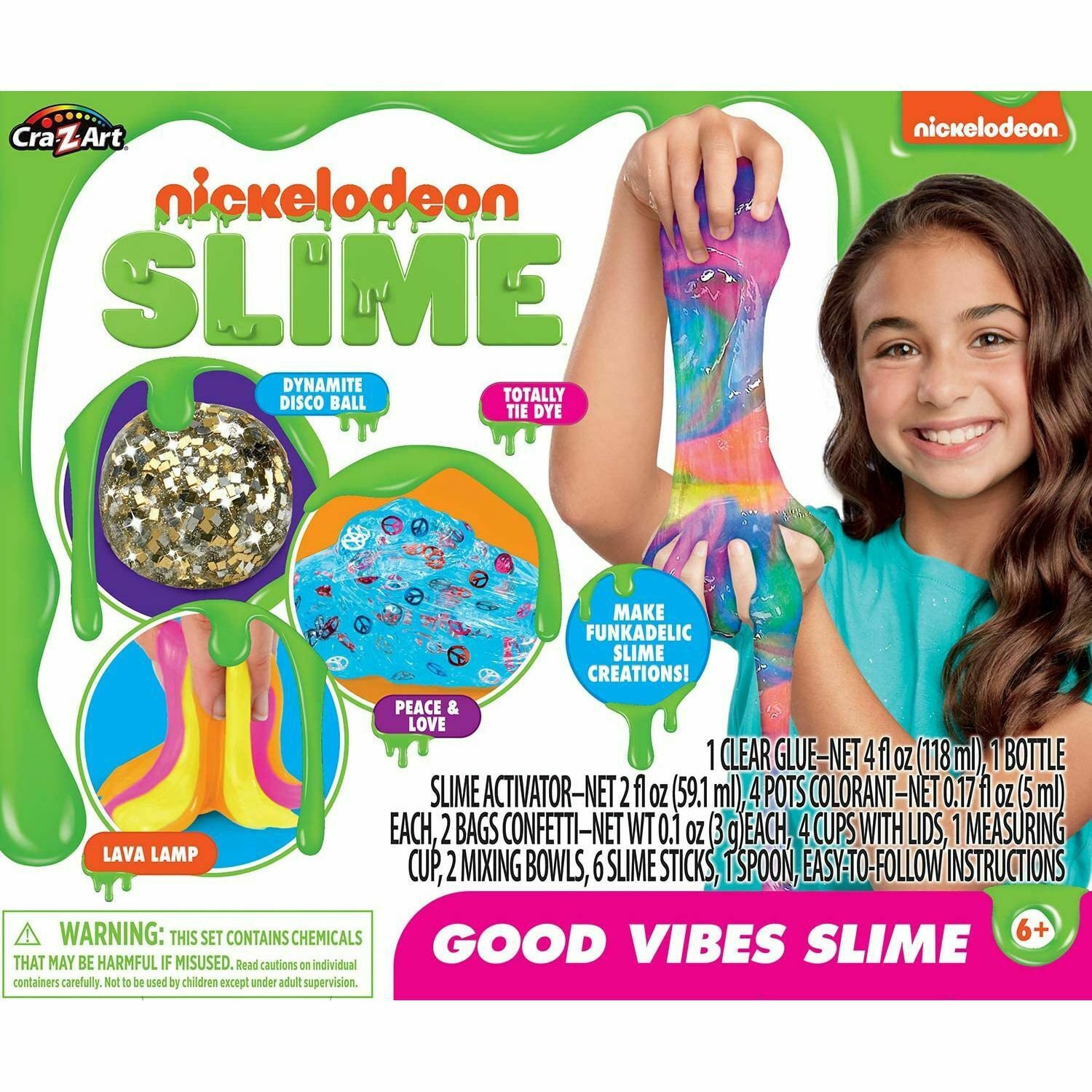 Cra-Z-Art Nick Groovy Slime Kit Now Good Vibes