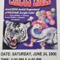 Original Retro Circus Poster - Circus Pages Feat. Aerial Superstars Muskegon Cou