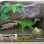 2001 Jasman Inc. Raptor Dinosaur Diorama With Nest and Hatchlings