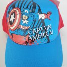 Captain America Adjustable Adult Baseball Cap Hat Snapback Curved Bill Blue