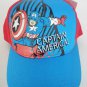 Captain America Adjustable Adult Baseball Cap Hat Snapback Curved Bill Blue