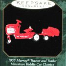 1955 Murray Tractor and Trailer 1999 Hallmark Miniature Ornament