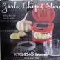 Garlic Chop & Store Container Red