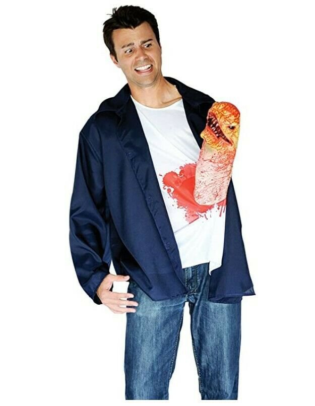 Morphsuits Alien Chest Buster Illusion Prank Adult Costume Size XL Height 5'10"