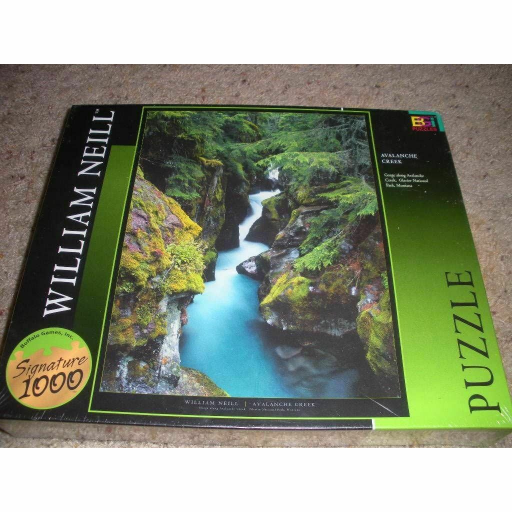 William Neill Avalanche Creek, Glacier National Park Montana 1000 Piece Jigsaw