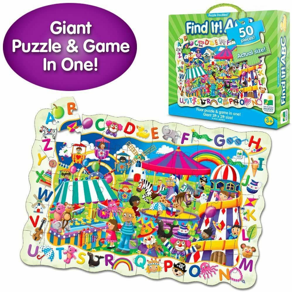 The Learning Journey Puzzle Doubles - Find It! ABC - 50 Piece Puzzle - Toys & G