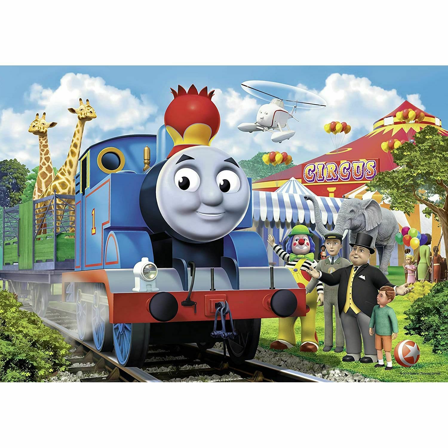 Ravensburger Thomas & Friends Circus Fun Floor Puzzle in a Suitcase Box, 24-Pie