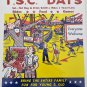 Original Vintage Retro Circus Poster - North Side Lion's Club T.S.C. Days