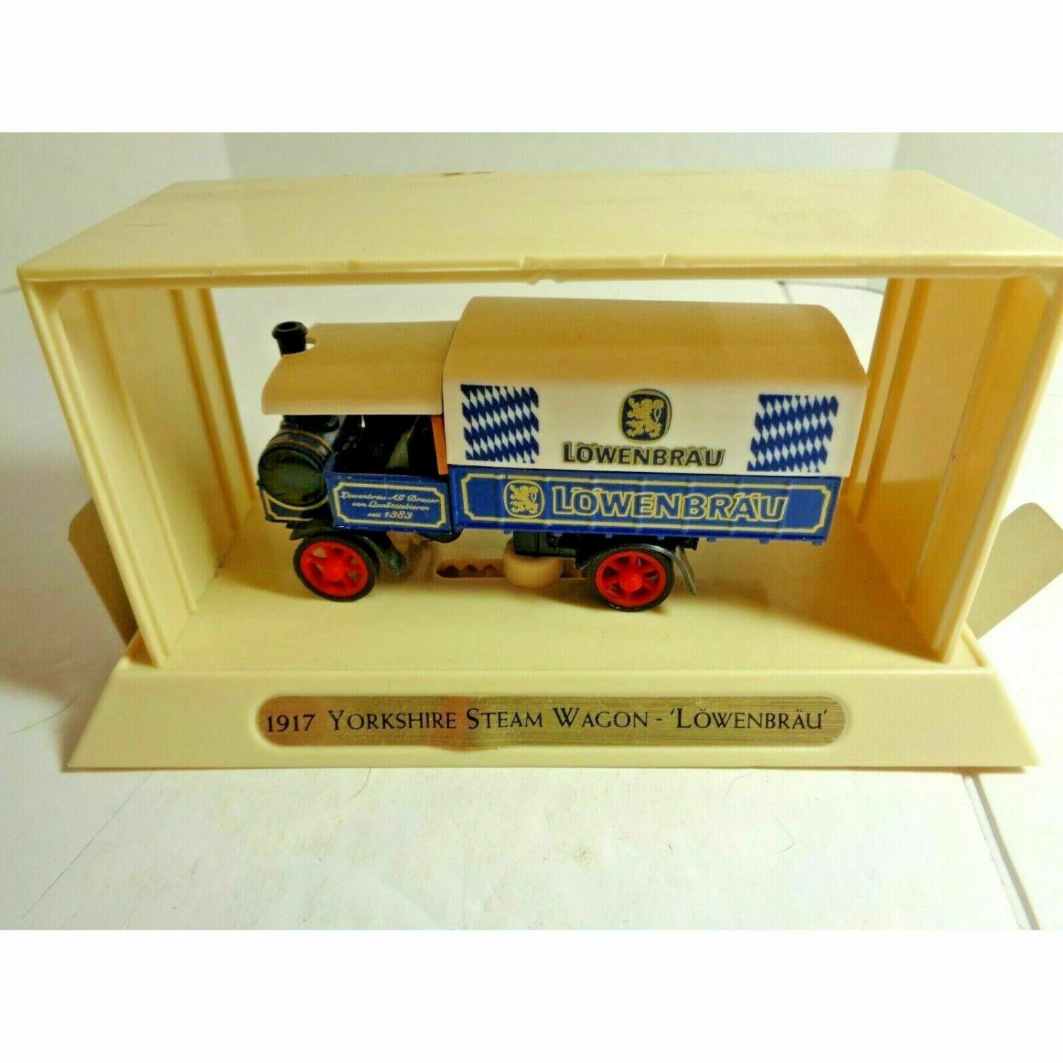Matchbox 1917 Yorkshire Steam Wagon Lowenbrau Brewery Beer Truck 1:40 Scale Die