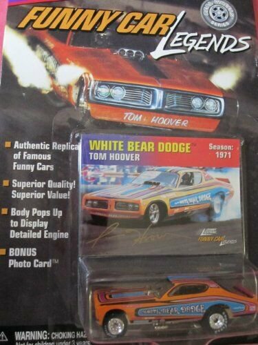 Johnny Lightning Funny Car Legends White Bear Dodge Tom Hoover 1971