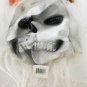 Scary Skull Mask With Attached White Hair