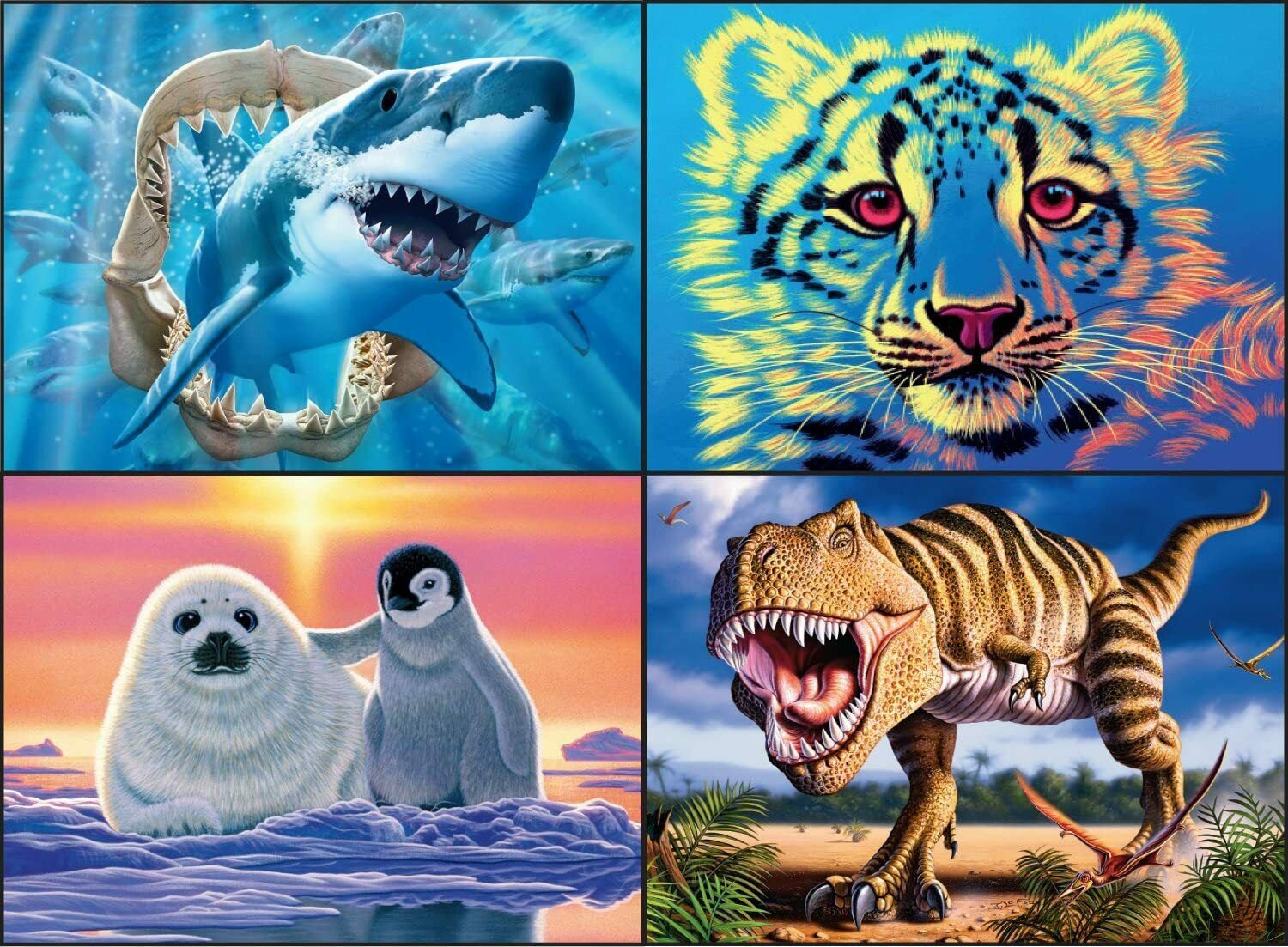 Ceaco Kids 4-in-1 Glow Zone Jigsaw Puzzle