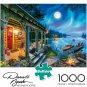 Buffalo Games Darrell Bush Moonlight Lodge 1000 Piece Jigsaw Puzzle