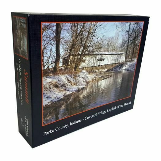 Portland Mills Covered Bridge 500 Piece Jigsaw Puzzle Parke County Indiana 2013