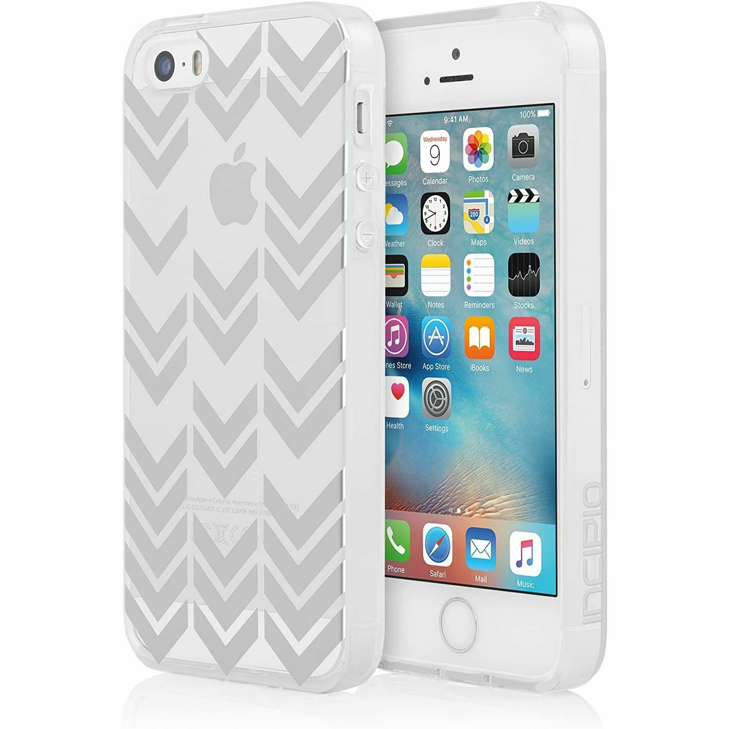 Incipio Cell Phone Case for Apple Devices - Retail Packaging - Silver/Silver/Si
