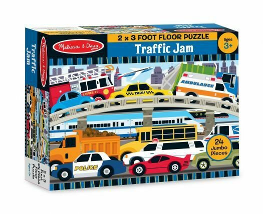 Melissa & Doug Traffic Jam Jumbo Jigsaw Floor Puzzle (24 pcs, 2 x 3 feet long)
