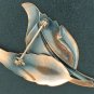Textured Copper Leaf Brooch BRO2026