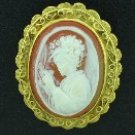 Vintage Cameo Framed Brooch BRO2062