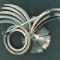 Swirl and Flower Copper Brooch BRO2074