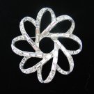 Swirling Flower Motif Brooch BRO2017