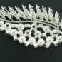 Artistic Black and Clear Rhinestone Leaf Brooch BRO2018